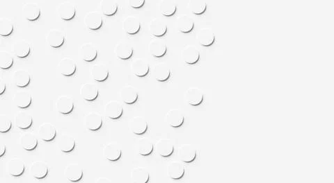 Random positioned white circle or cylinder dots background wallpaper banner p 스톡 일러스트