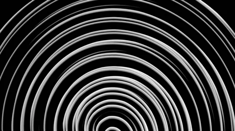 Random pulsing radio waves,ripple waves in space,the background is black 스톡 동영상 44323198