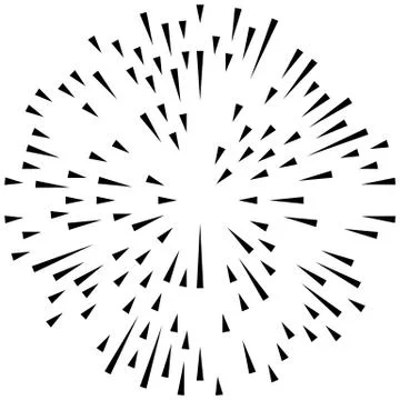 Random radial lines explosion effect. Radiating stripes circular pattern 스톡 일러스트