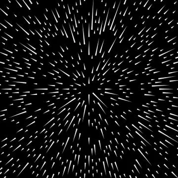 Random radial lines explosion effect. Radiating stripes circular pattern Stock Illustration