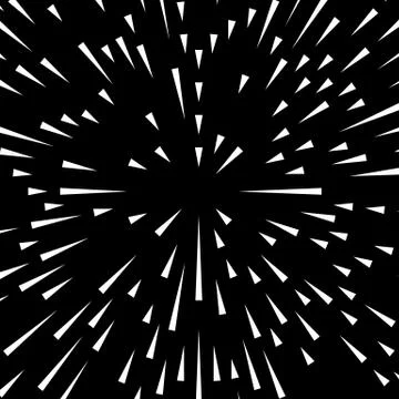 Random radial lines explosion effect. Radiating stripes circular pattern イラスト素材