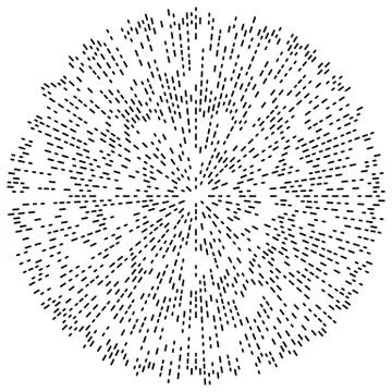 Random radial lines explosion effect. Radiating stripes circular pattern 스톡 일러스트