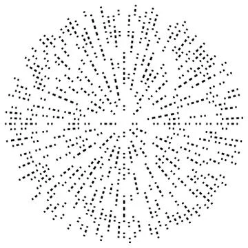 Random radial lines explosion effect. Radiating stripes circular pattern Stock Illustration