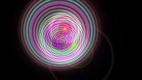 Random radial shapes moving with multiple colors. Optical illusion video Stock Footage 278279206