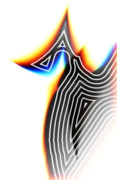 Random Rainbow Flashy RGB Lense Abstract Graphic Assets for Designers Stock Illustration