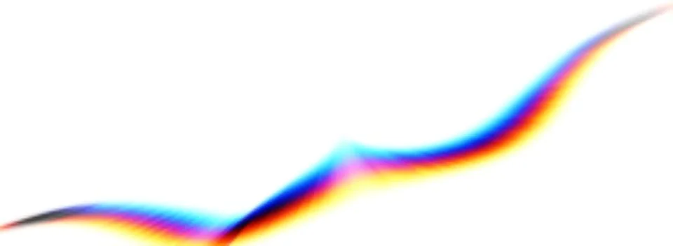 Random Rainbow Flashy RGB Lense Abstract Graphic Assets for Designers Stock Illustration