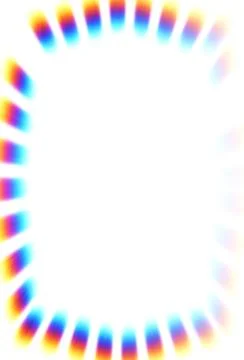 Random Rainbow Flashy RGB Lense Abstract Graphic Assets for Designers Stock Illustration