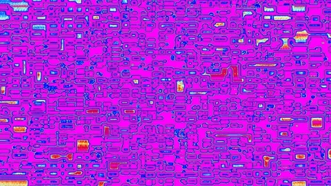 Random Rectangle Block Abstract Digital Decay Stock Footage 298139146