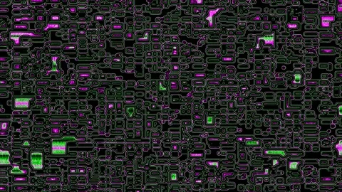Random Rectangle Block Corrupted Signal Motion Stock Footage 298139707