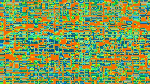 Random Rectangle Block Data Corruption Visual Stock Footage 298136288