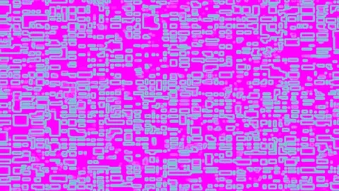 Random Rectangle Block Fragmented Code Animation Vidéo 298137846