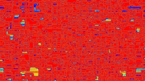 Random Rectangle Block Glitch and Fade Sequence Stock Footage 298139721