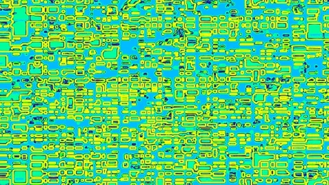 Random Rectangle Block Glitch Matrix Transition Stock Footage 298138603