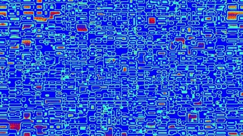 Random Rectangle Block Glitch Pattern Evolution Stock Footage 298140185