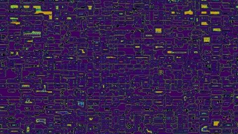 Random Rectangle Block Glitch Spiral Animation Stock Footage 298140714