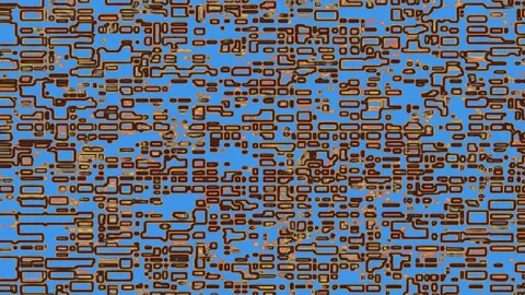 Random Rectangle Block Pixelated Noise Transition Stock Footage 298138254