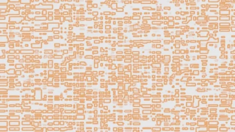 Random Rectangle Block Signal Breakdown Visual Stock Footage 298134593