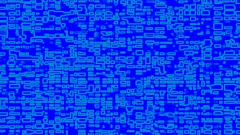 Random Rectangle Block Tech Breakdown Cascade Stock-Footage 298135666