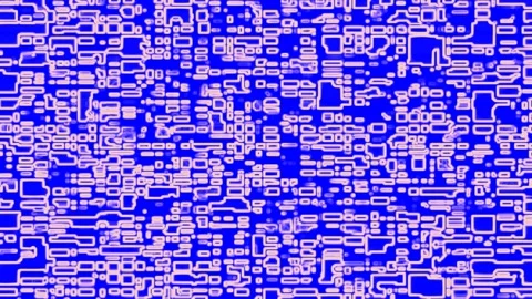 Random Rectangle Block Virtual Reality Glitch Stock Footage 298137144