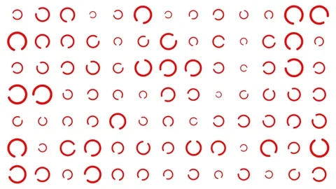 Random Red Circle Rotating 4K Stock Footage 277242158