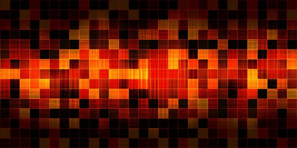 Random red squares Illustrazione stock