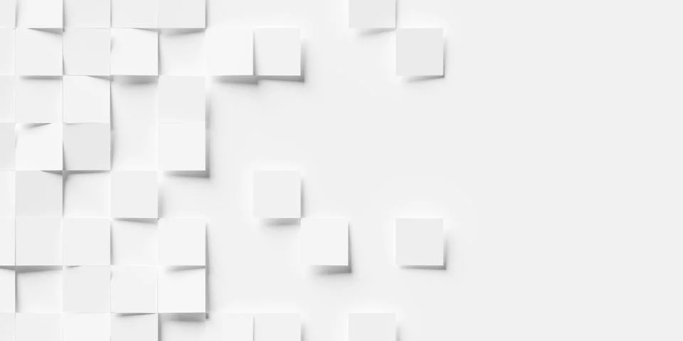 Random rotated white planes fall off border geometrical background wallpaper  Stock Illustration