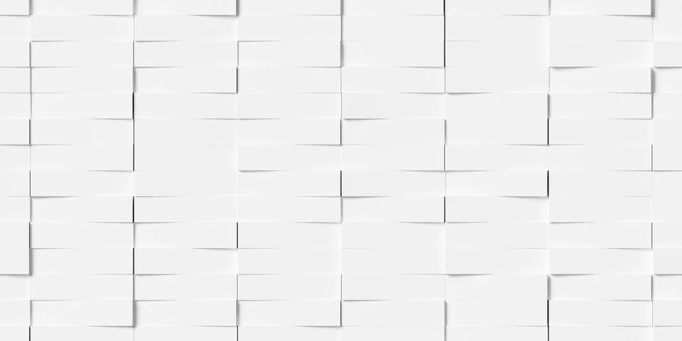 Random rotated white rectangle boxes or bricks block background wallpaper b.. Stockillustratie