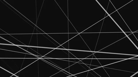 Random rotating white lines on a black background loop Vídeo Stock 130500651