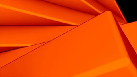 Random rotation rectangles - turning geometrical objects, 3d render computer  Stock Illustration