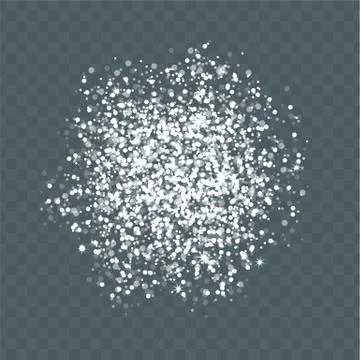 Random round bunch snowflakes Stock Illustration