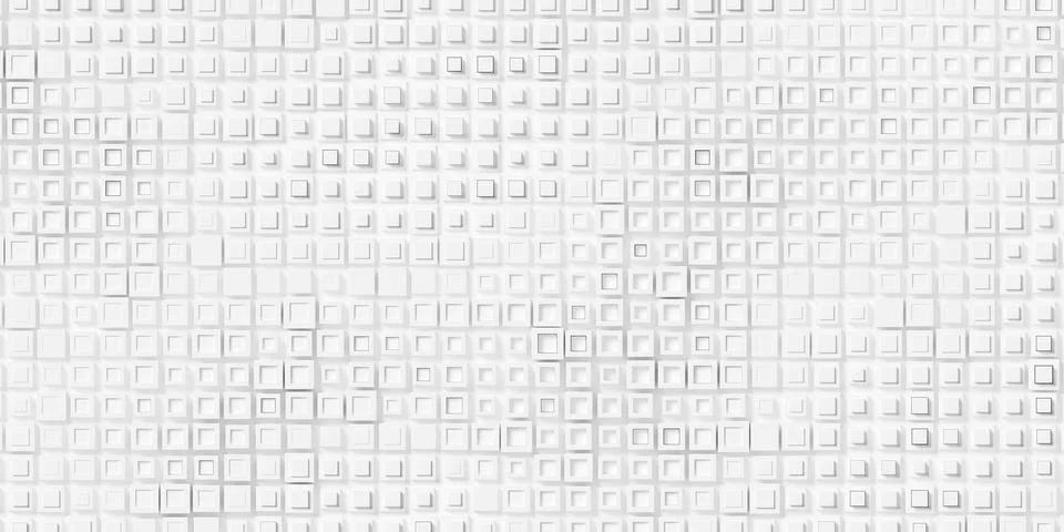 Random scaled double layer white cube boxes block background wallpaper bann.. イラスト素材