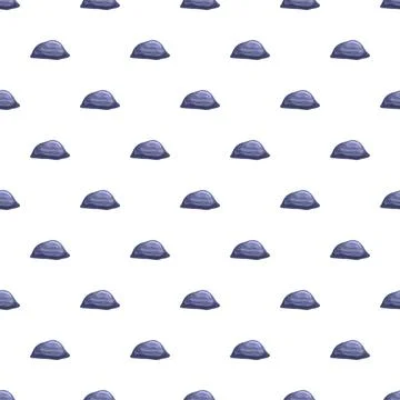 Random scattered gray stones creating rock pattern background Stock Illustration