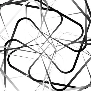 Random, scattered shapes. Irregular pattern. Monochrome vector. Illustrazione stock