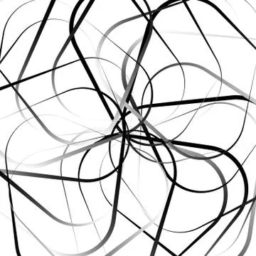 Random, scattered shapes. Irregular pattern. Monochrome vector. Stock Illustration