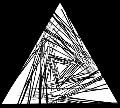 Random, scattered triangles Stockillustratie