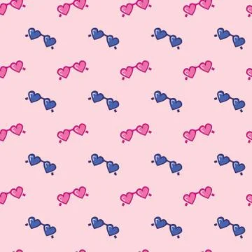 Random seamless sunglasses pattern for printing, textile. Stock-Illustration