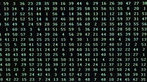 Random sequence of  numbers on the computer screen during an attempt to recover Видео 103379071