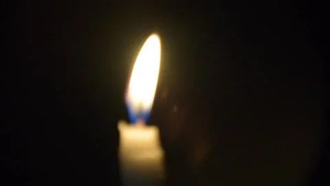 Random Shaking Shot Candle Stock Footage 153213760