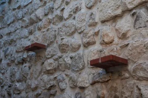 Random Shelfs at Wall Stock Photos