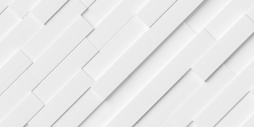 Random shifted diagonal white long rectangle cubes geometrical background w.. Stock Illustration