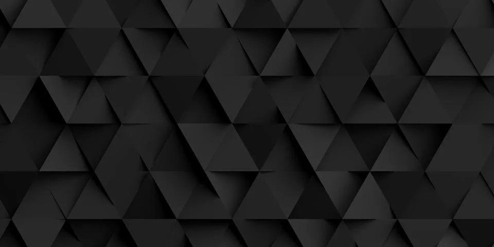 Random shifted rotated black triangles background wallpaper Stockillustratie