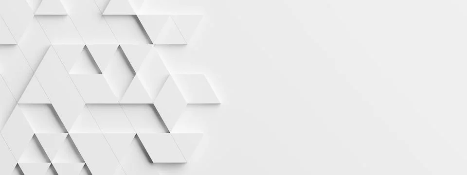 Random shifted white triangle background wallpaper banner pattern with copy s Illustrazione stock