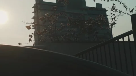 Random shot of a building at the sunset. Stock Footage 137685224