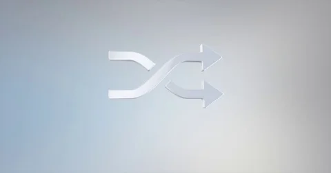 Random Shuffle White 3d Icon Stock-Footage 76620323