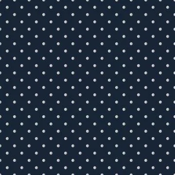 Random silver polka dots seamless pattern on dark blue background. Stock Illustration