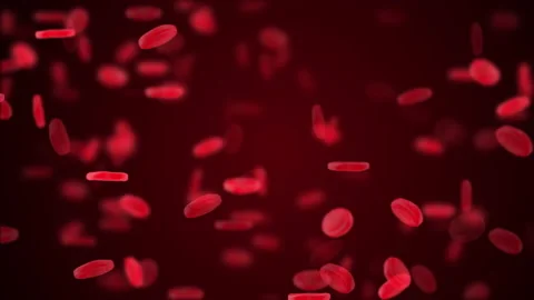 Random simulation of blood cells in space Stock Footage 188747336