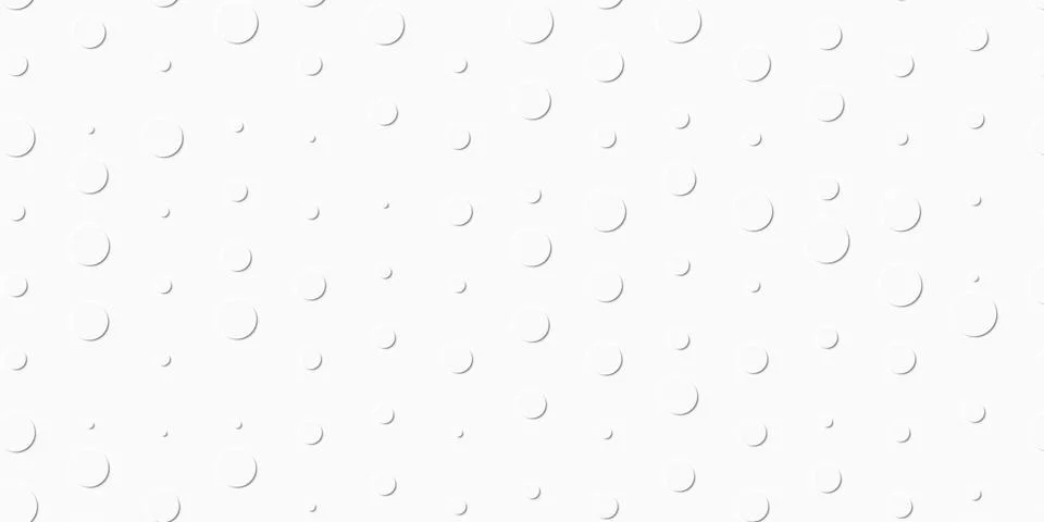 Random size white circle background wallpaper banner pattern Stock Illustration