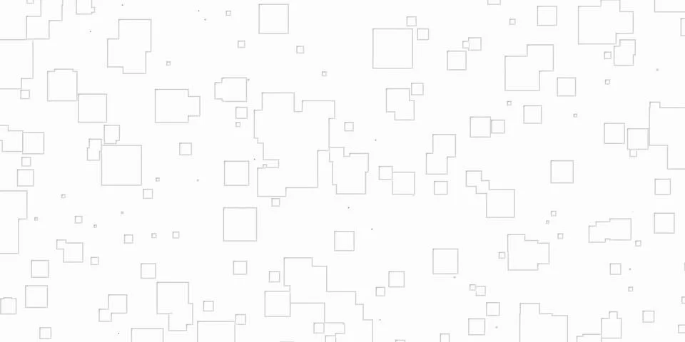Random sized small white inset square frames geometry objects background wa.. Stockillustratie