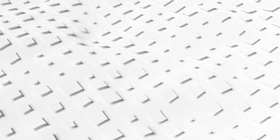 Random sized white plane or cube background bend wave plane wallpaper banne.. イラスト素材