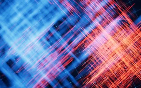 Random sketch lines background, 3d rendering. Stock Illustration